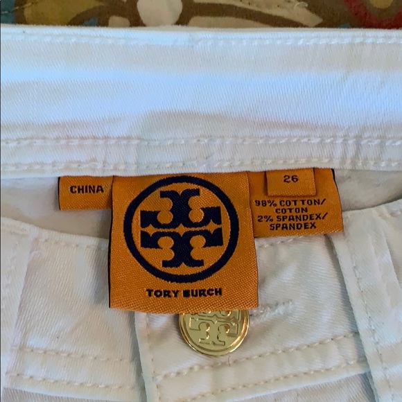 NWT TORY BURCH WHITE JEANS SIZE 26 - Picture 2 of 5